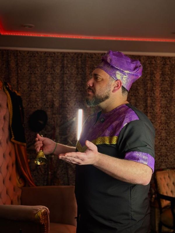Pai Wesley em ritual